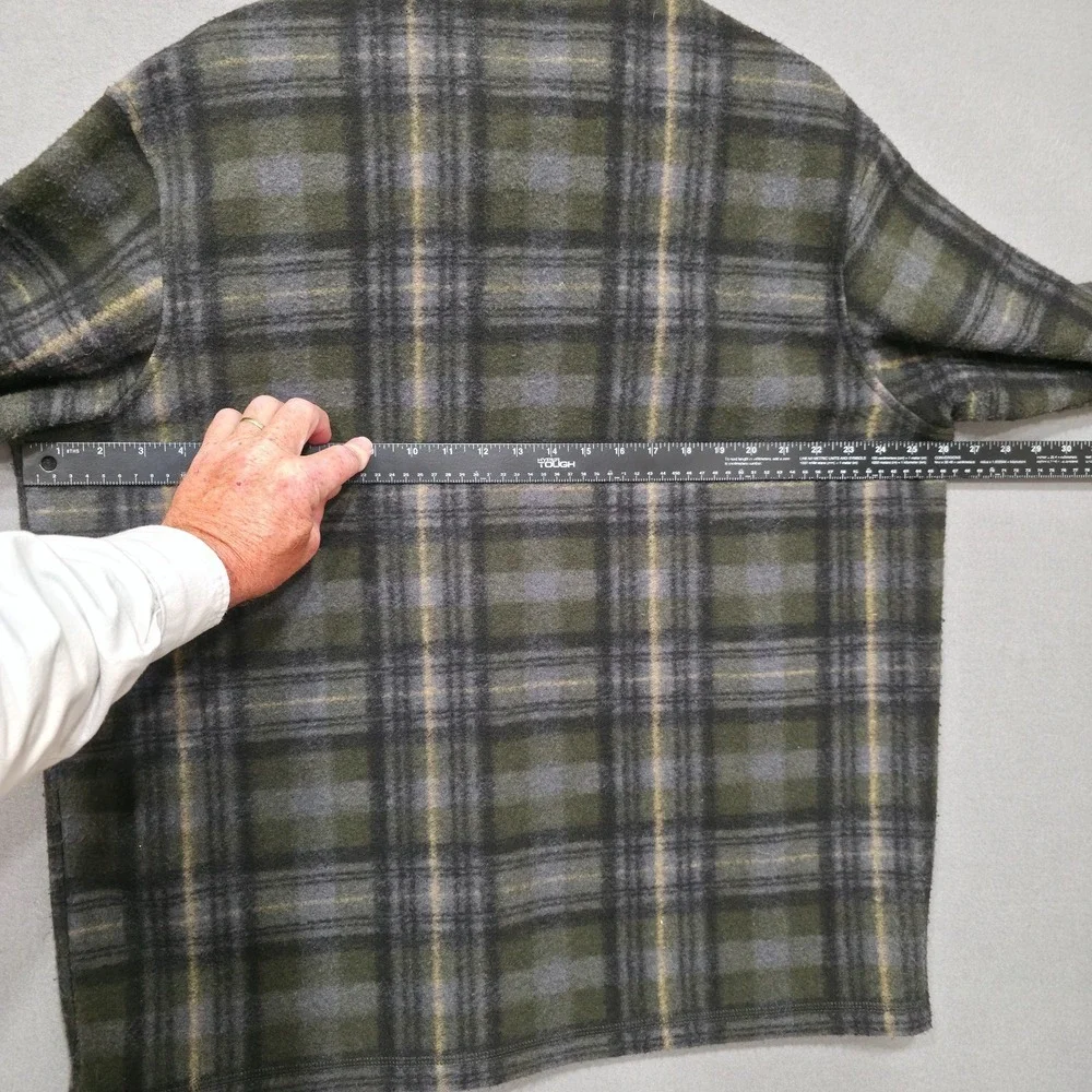 John Wayne Men's Long‎ Sleeve Pullover Quarter Metal Snap Sweater Size XL